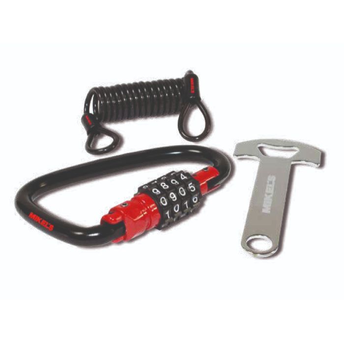 Candado para casco de motocicleta