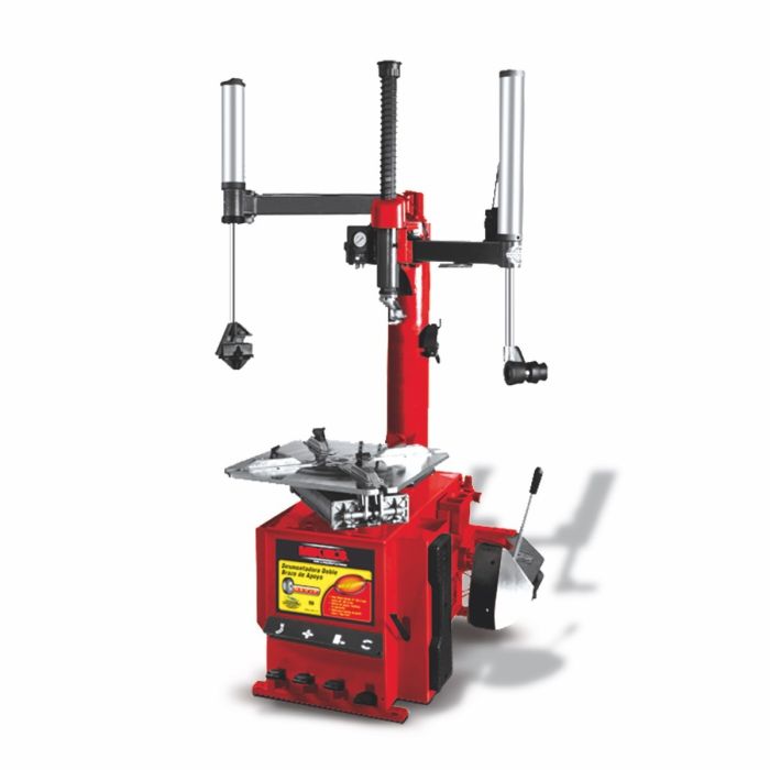 Desmontadora de llantas con 2 brazos de apoyo (rin 12” a 28”)