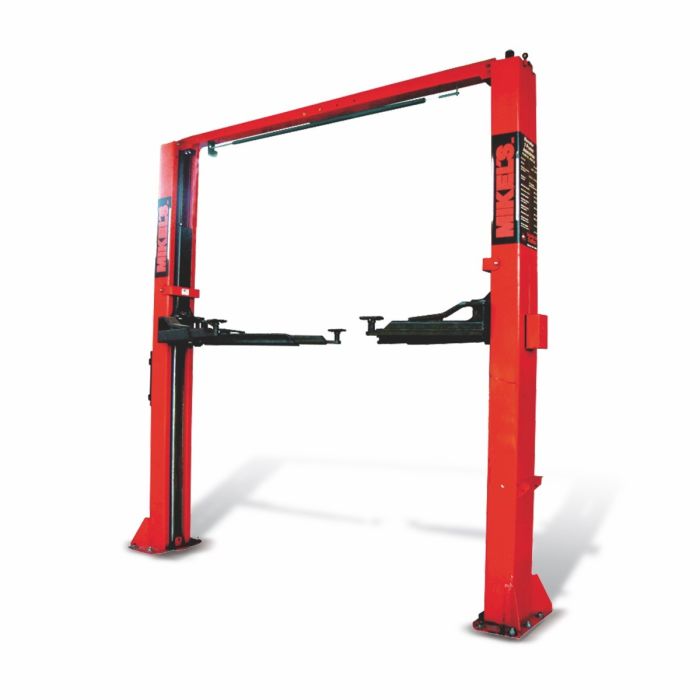 Elevador 2 postes asimétrico con travesaño (4,536 kgs)