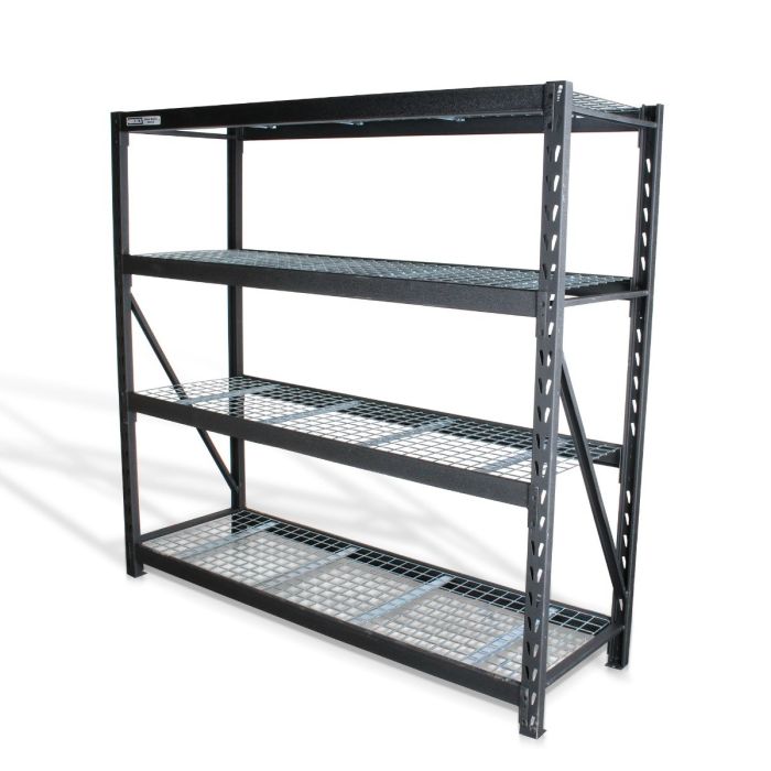 Estante para almacenaje metálico  industrial (77”x24”) 4 repisas, 2500 kgs
