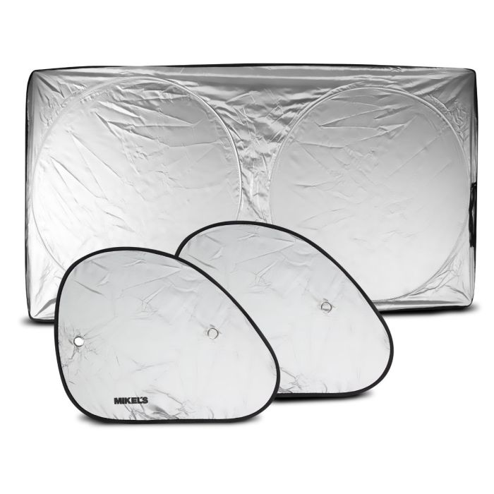 Parasoles SET 3 pzas. Ventanillas: 46 X 36.5 cms & Parabrisas: 162 x 86 cms