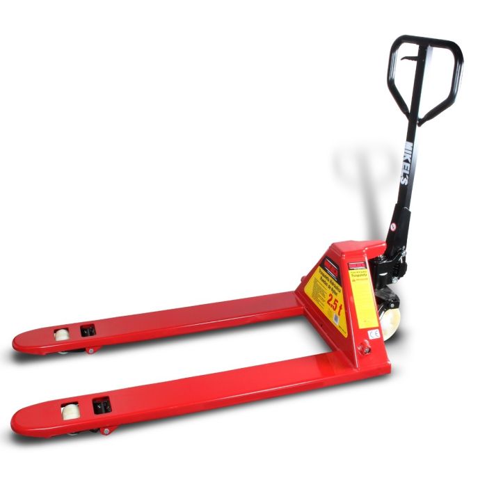 Patín hidráulico transpaleta con ruedas de nylon sistema sencillo (2.5 ton)